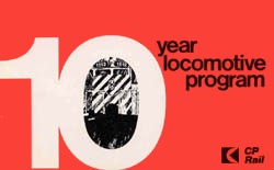  CPR 10 Year Locomotive Program Booklet 