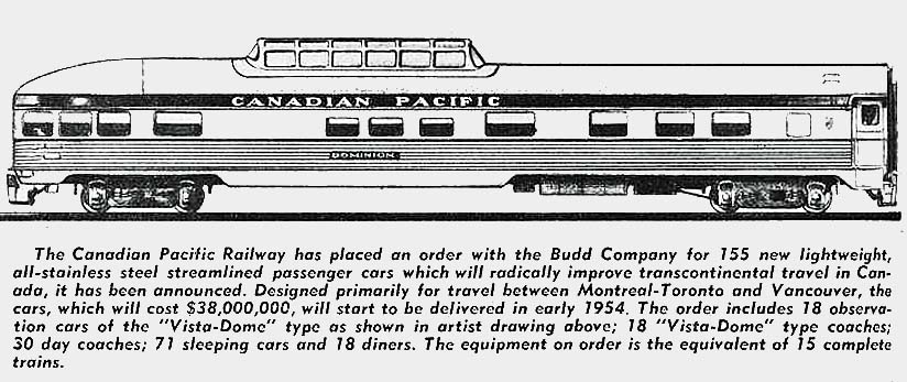A Dome observation sleeper cafe car for The Canadian trainset.