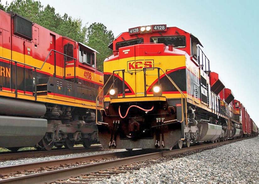 Kansas City Southern freight trains.