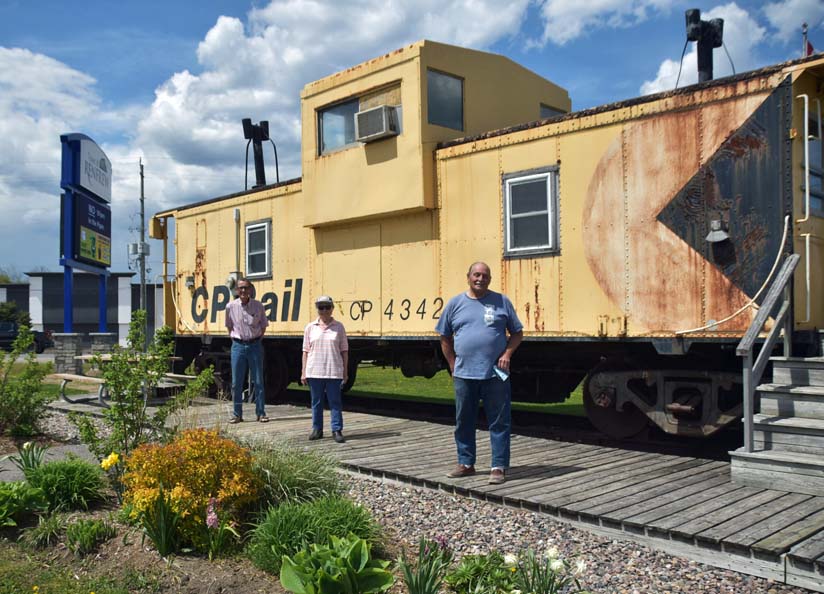 The ex-Canadian Pacific Railway caboose at Renfrew.
