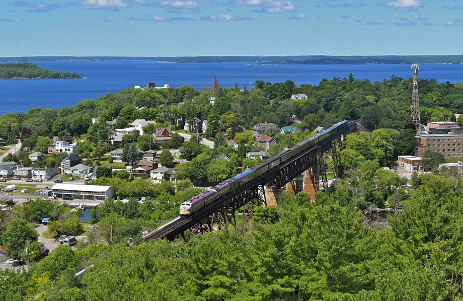 The Seguin Valley trestle in Parry Sound.