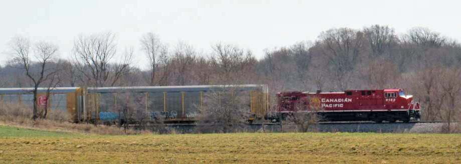 A CP train near Washington, Illinois.