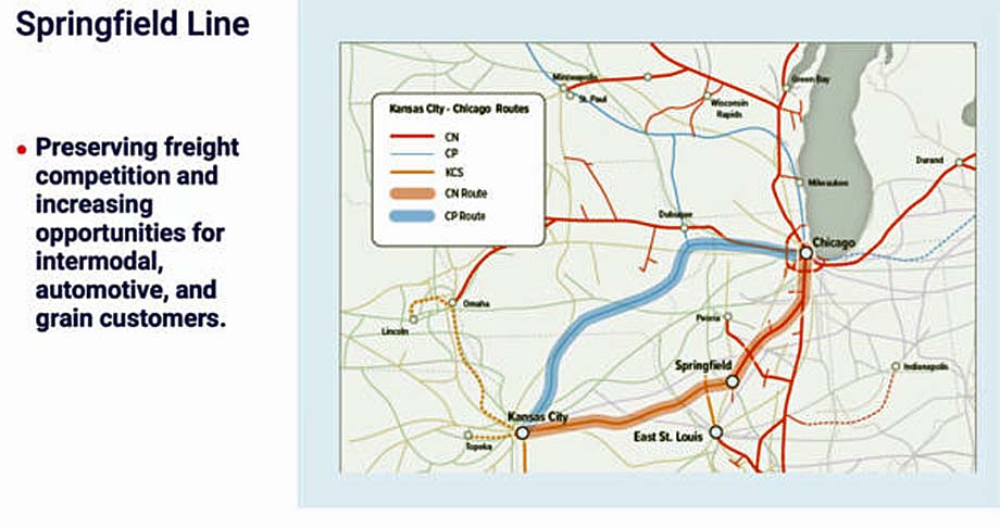 CN argues that if it obtains the KCS Springfield Line, it would create competition.