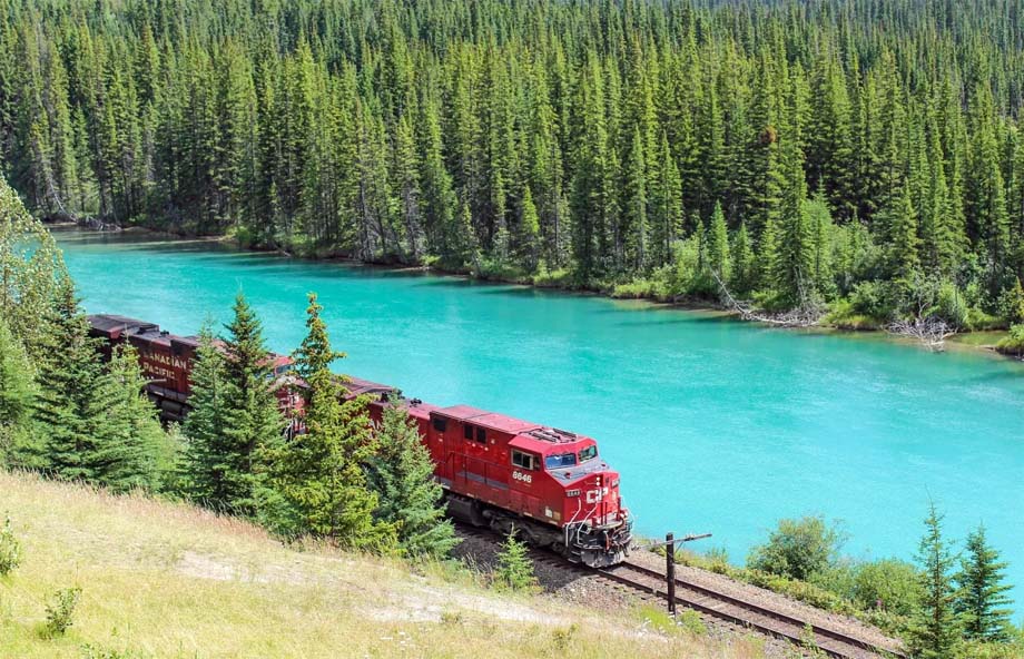 A CP train somewhere in the Bow Valley.