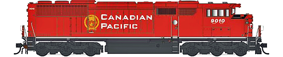 CP HO scale model SD40-2f drawing.