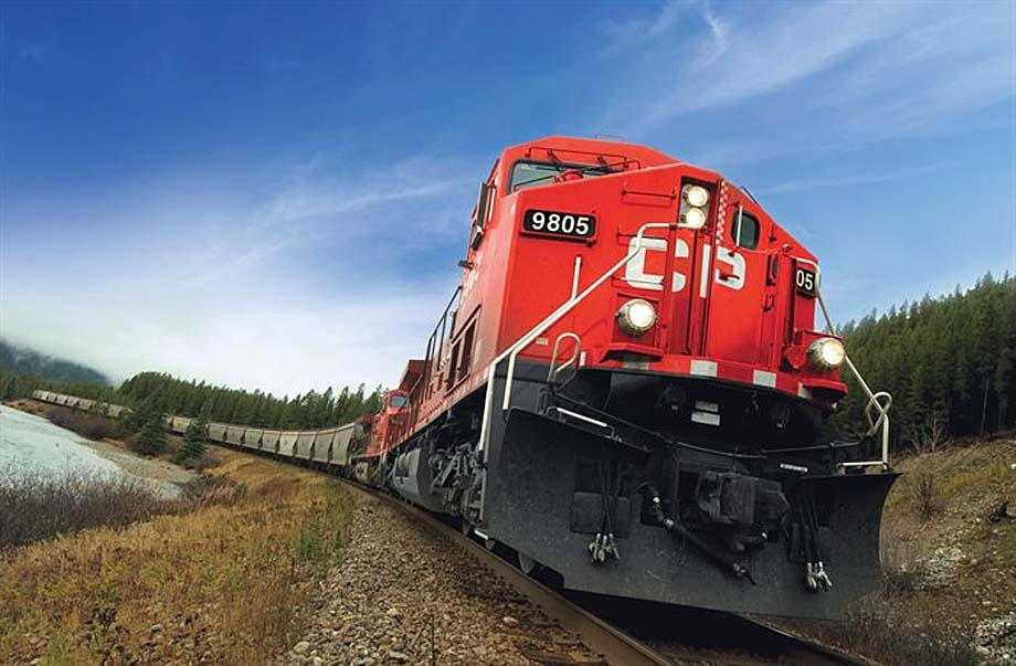 A Canadian Pacific grain train.
