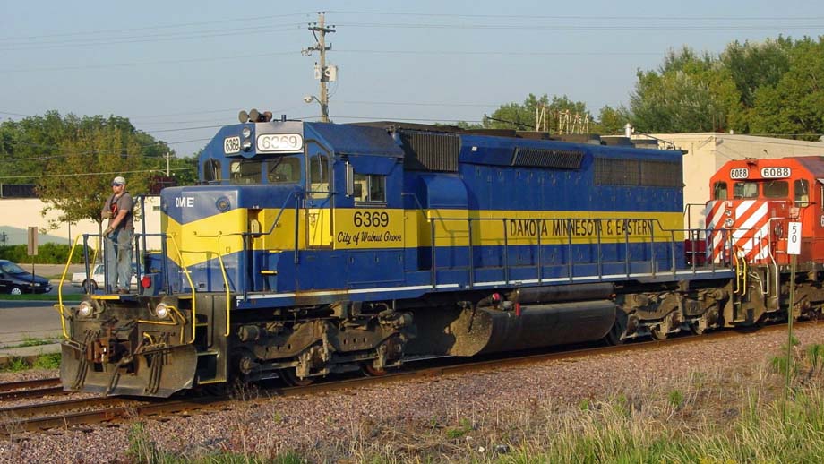 A Dakota Minnesota & Eastern Railroad train.