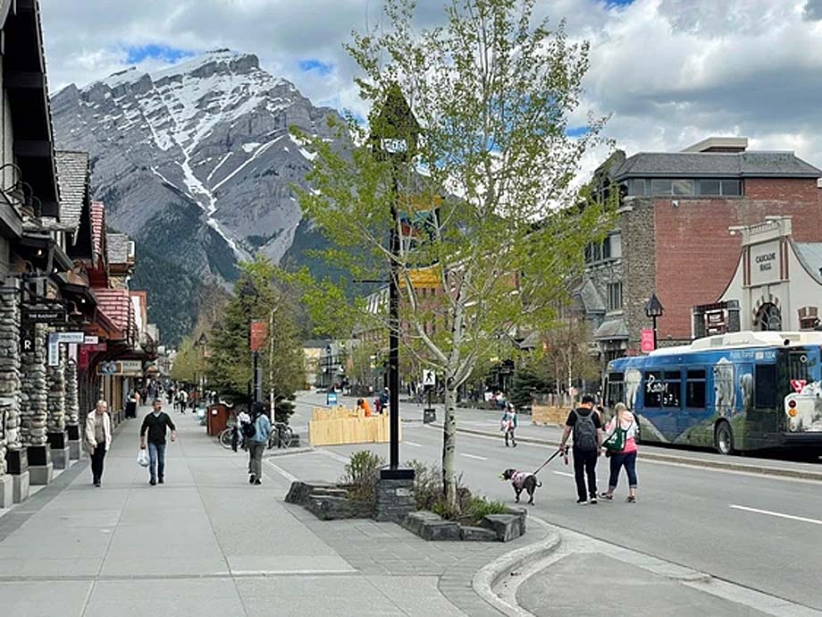 A street in Banff.