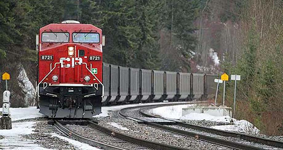 A Canadian Pacific unit coal train.
