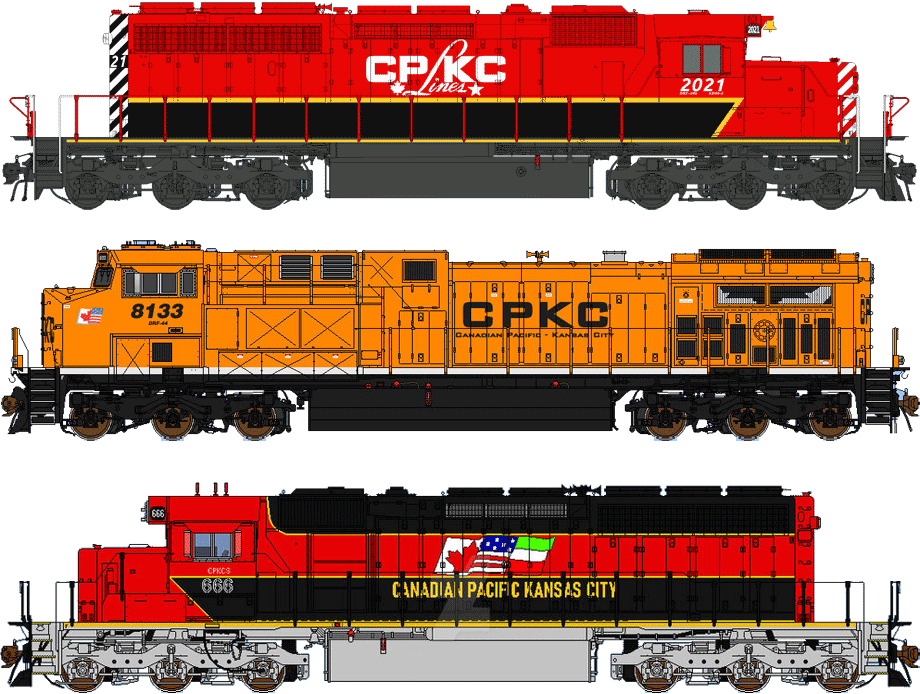 CPKC livery proposals.