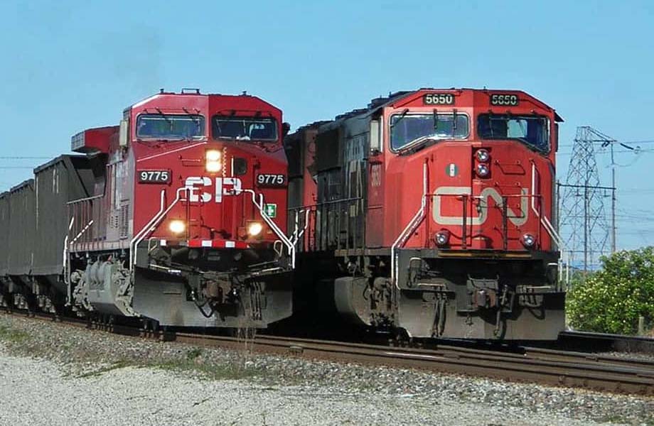 CP and CN locomotives.