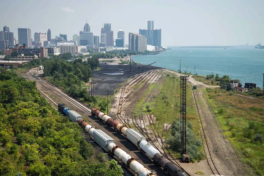 A CPKC train heading to Detroit.