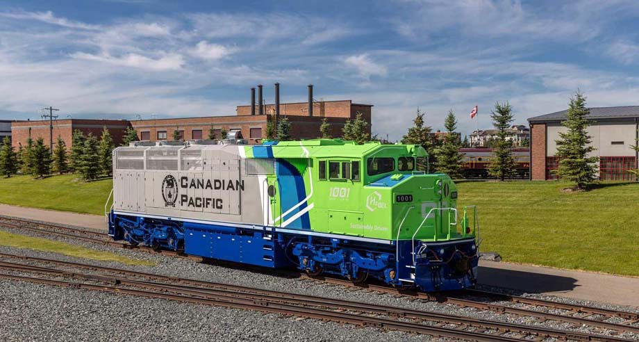 CPKC's hydrogen-electric mainline locomotive.