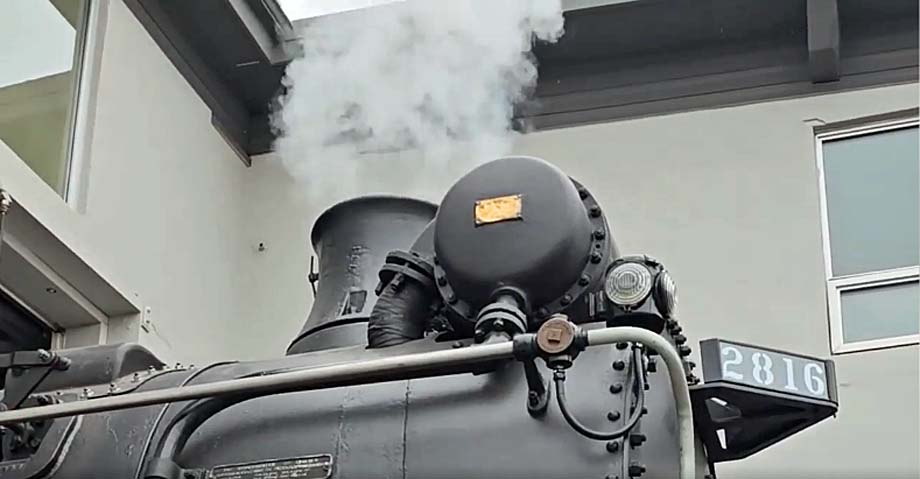 CP 2816 steam test.