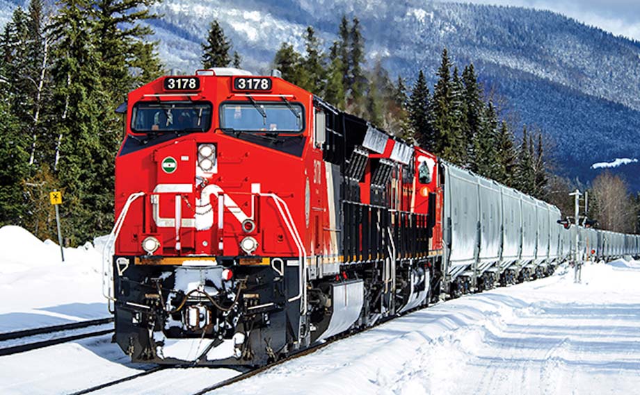 A CN grain train.