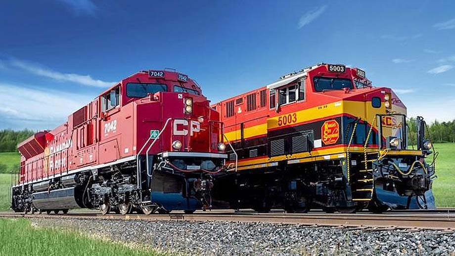 CPKC locomotives.