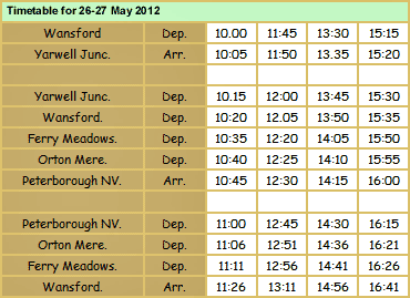  Timetable 