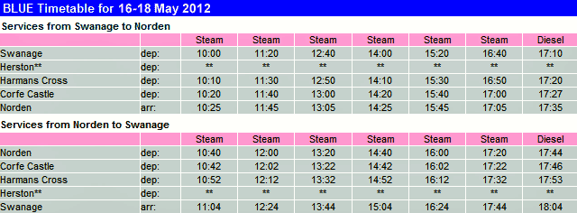  Timetable 
